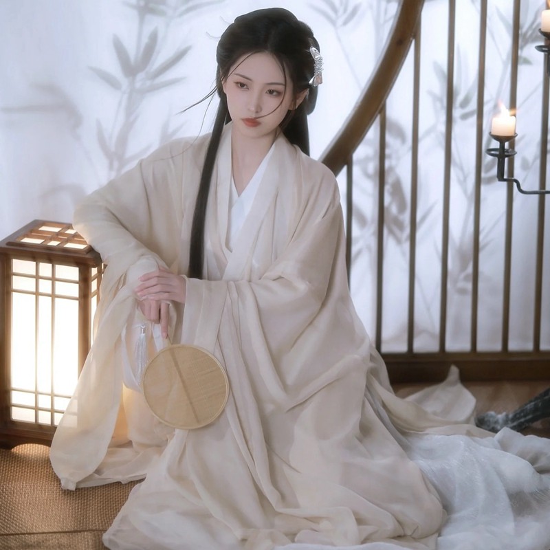 2026新款魏晋风汉服女晋制清冷系古装超仙飘逸古典舞蹈演出服