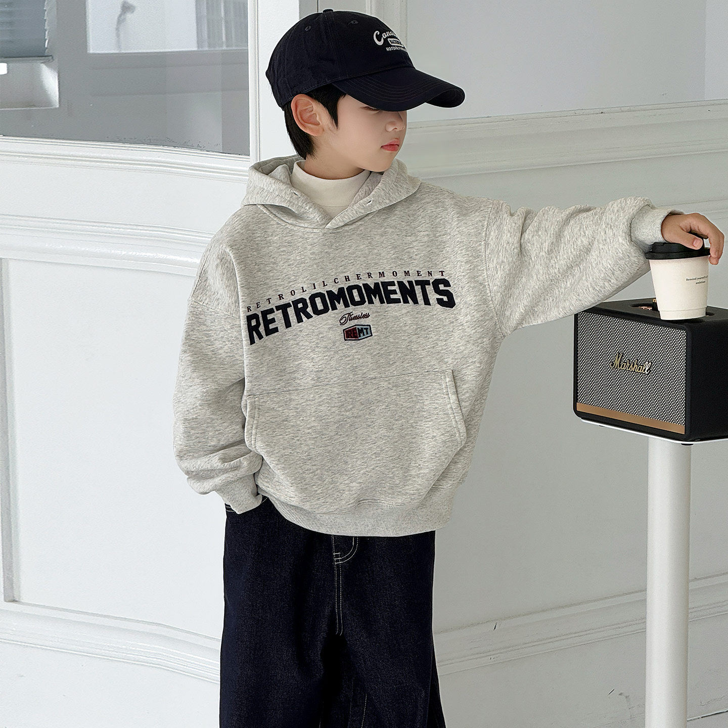 男童卫衣加绒加厚一体绒儿童冬季上衣2026秋冬新款中大童装冬