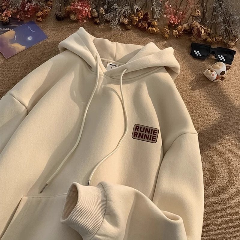 男童连帽卫衣冬款一体绒oversize宽松儿童衣服冬装新款加