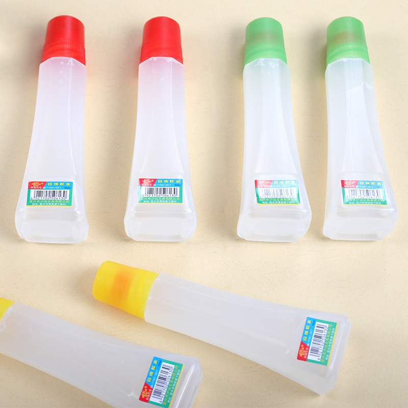 透明液体胶水办公学生用玻璃瓶胶水带刷子液体胶天鹅牌胶液财务会