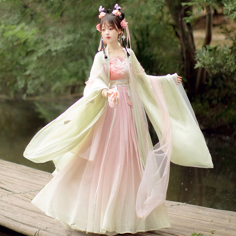 汉服女中国风仙气飘逸广袖秋流仙裙齐腰襦裙古装全套春秋